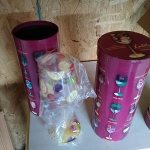 Hand painted wine glass